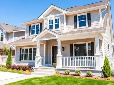 Beautiful home exterior freshly cleaned with immaculate curb appeal